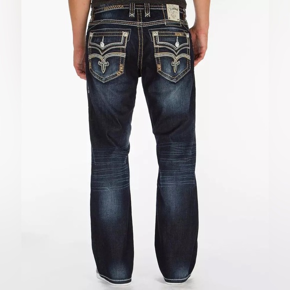 Rock Revival Pablo Relaxed Straight Jeans Size 32 - Picture 1 of 6